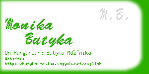 monika butyka business card